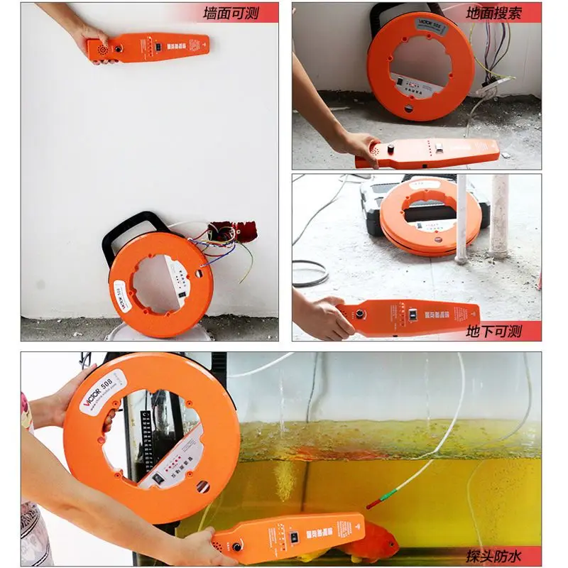 VC508 Wireless Pipeline Blocker for Measuring Plastic Pipe, PVC Pipe, and Wiring Pipe Blockage