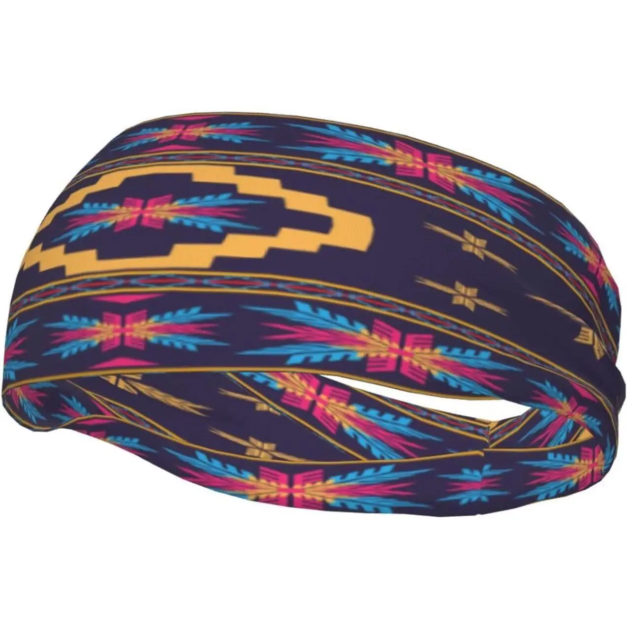 

Native American Southwestern Art Fashionable Sports Decoration Sweat Resistant Headband Hair Band Breathable Sweat Wicking