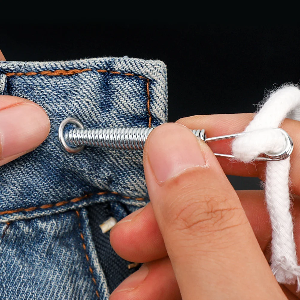 

2 pcs Stainless Steel Foldable Drawstring Threader Tool For Elastic Rope Cord Pants Hoodie Sewing Threading Device Home Craft