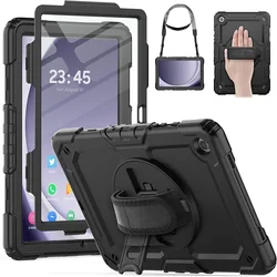 Kids Case For Samsung Galaxy Tab A11+ A9+Plus 11 SM-X210 X215 X230 A9 8.7 X110 X130 Tablet Cover+Screen Protector+Shoulder Strap