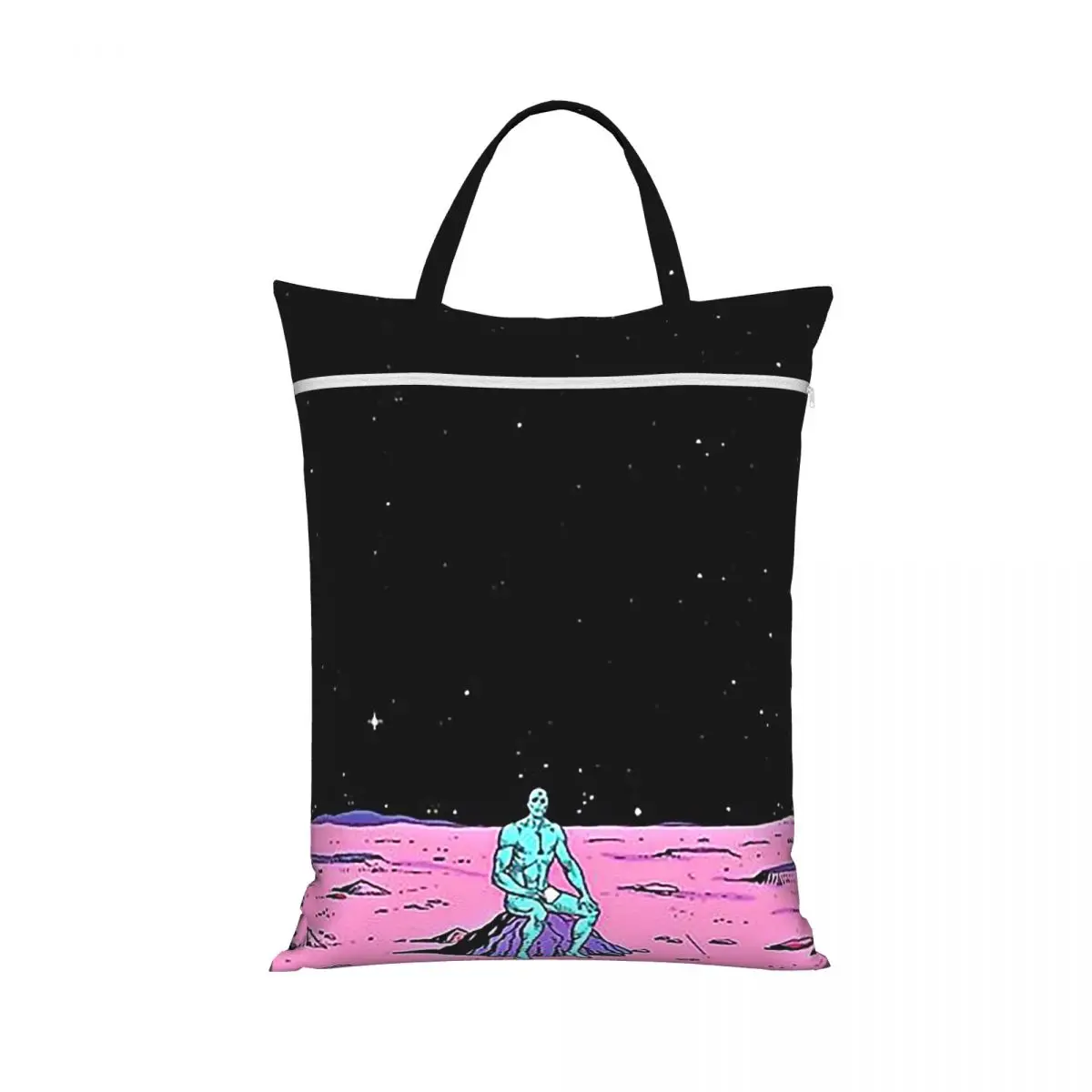 (Fixed) Dr. Manhattan Sitting On Mars (comic) Laundry Collector Folding Laundry Basket Large Storage Washing Basket