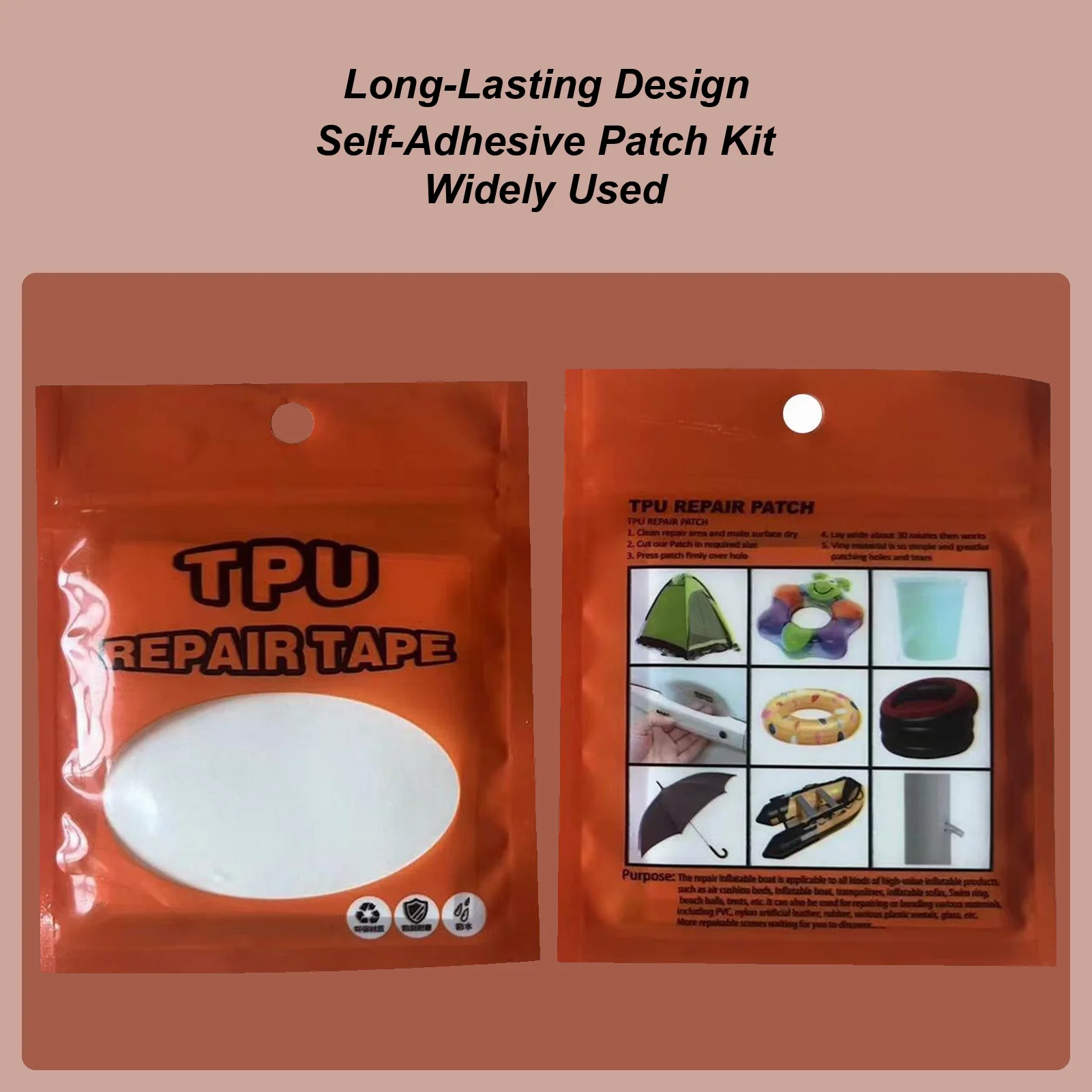 

Inflatable Patch Repair Kit Adhesive Patches Heat Resistant Transparent Inflatable Boat Repair Kit Waterproof Pools Repair Glue