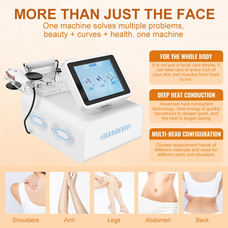 Multi-Function Beauty Device Ceramic Face Lift Probe Deep Heat Body Sculpt Fascia Scraper Slimming Anti-Wrinkle Skin Tightening