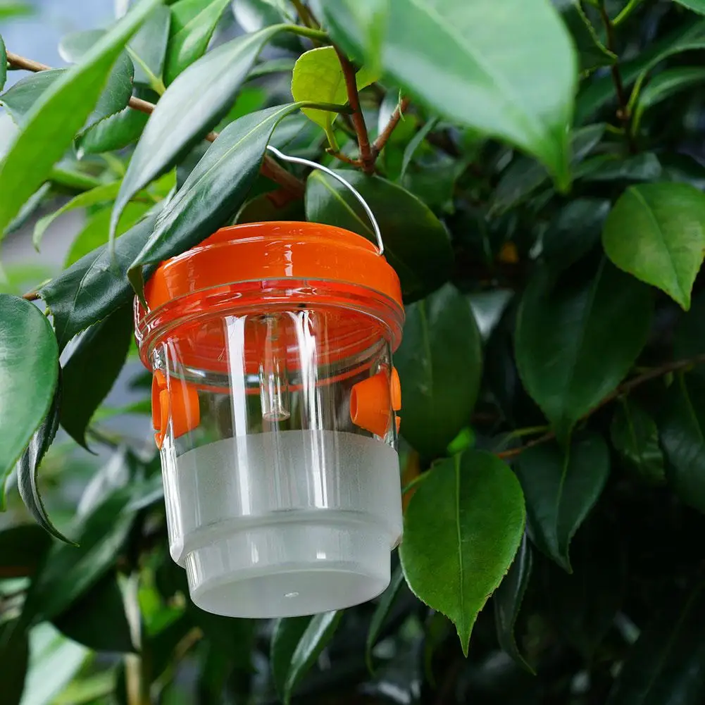 تعمل بالطاقة الشمسية دبور فخ أضواء مقاوم للماء في الهواء الطلق معلقة فخ آمنة غير سامة النحل الدبور الفخاخ قابلة لإعادة الاستخدام لوازم حديقة