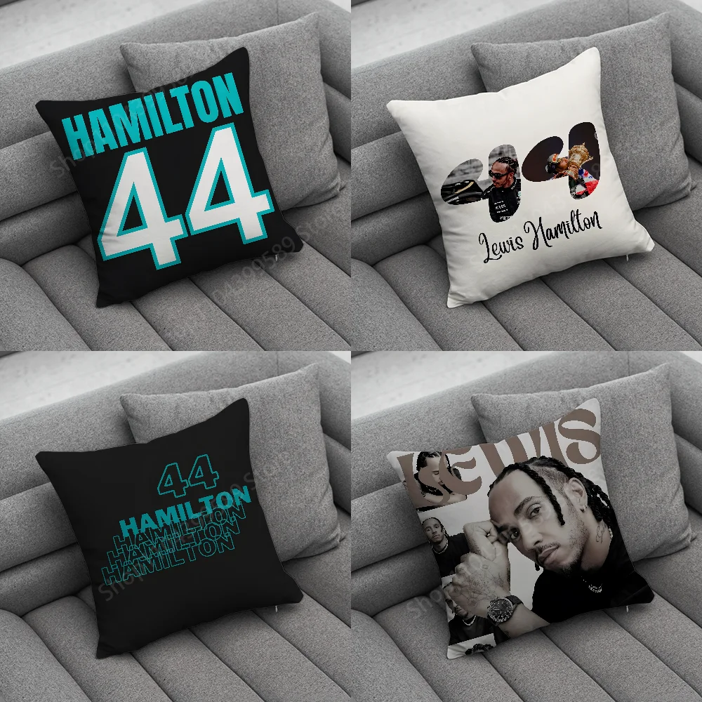 L-Lewis H-HamiltonS-S F1 44 Pillow Case Soft Cushion Cases for Farmhouse Sofa Decor Home Decorations and Protector