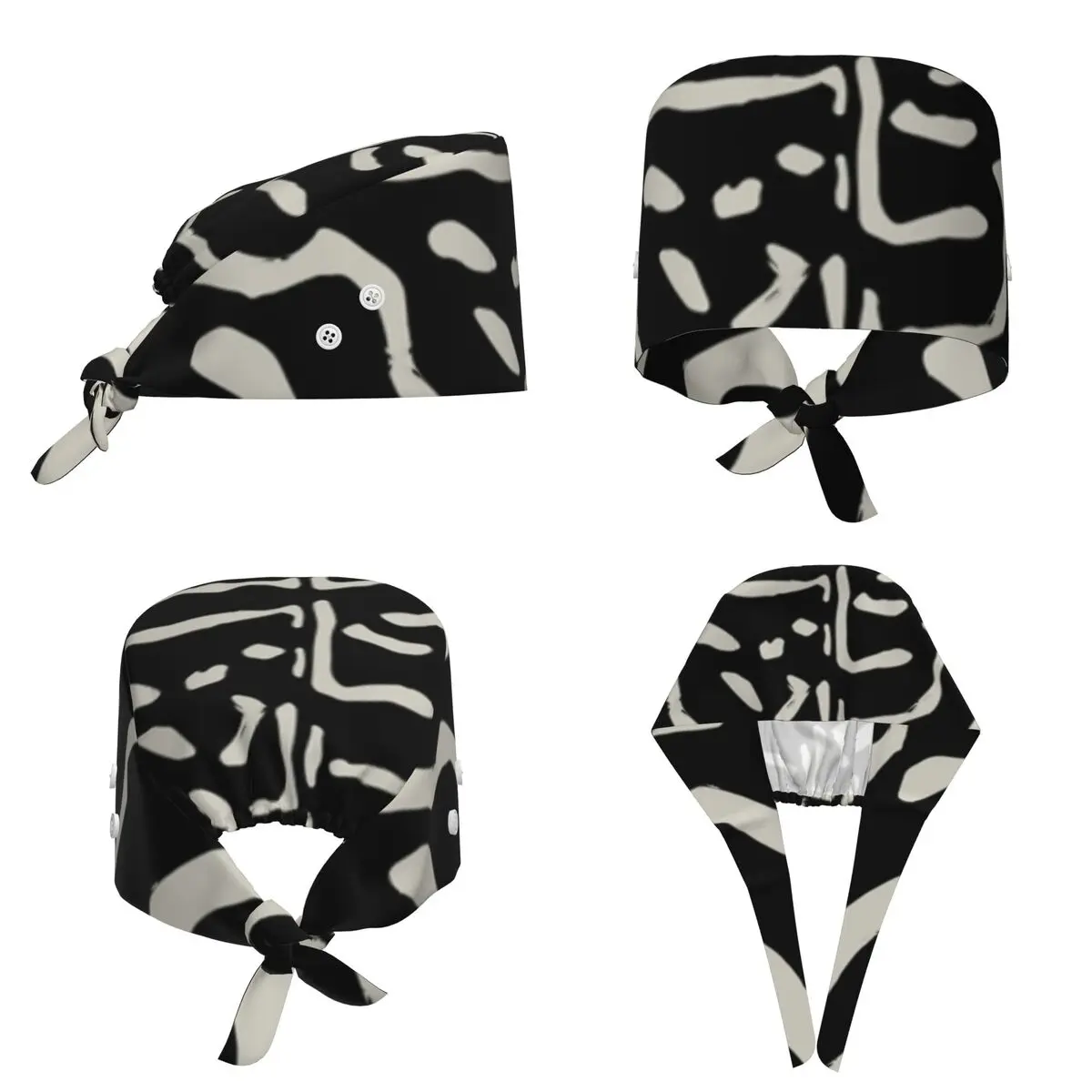 Zebra Stripes Print Skin Hide Texture Scrub Hat Doctor Working Surgical Cap Men Women Adjustable Nursing Caps for Dentist