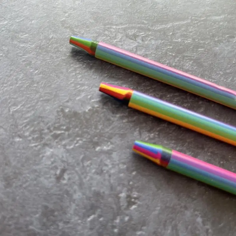 Multicolored Woodless Pencil 8 Color in 1 Pencil Woodless Coloring Pencil for Adult Kid Art Drawing Coloring Sketching