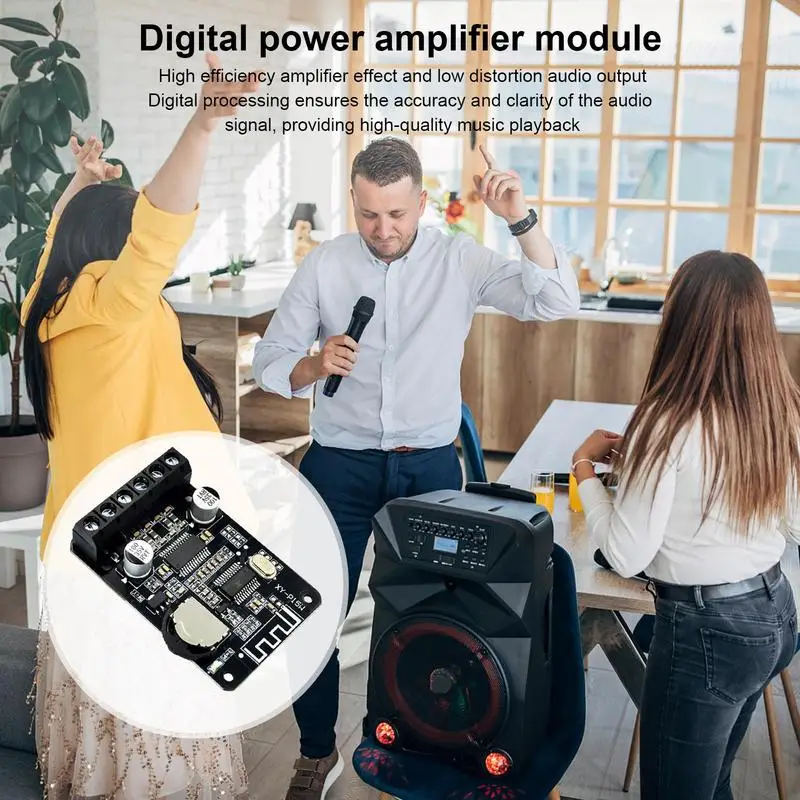 Audio Amplifier Board 10W 15W 20W High Power Output Amp Board Amplifier Module Plate For Home Theater Tablets Smartphones Car