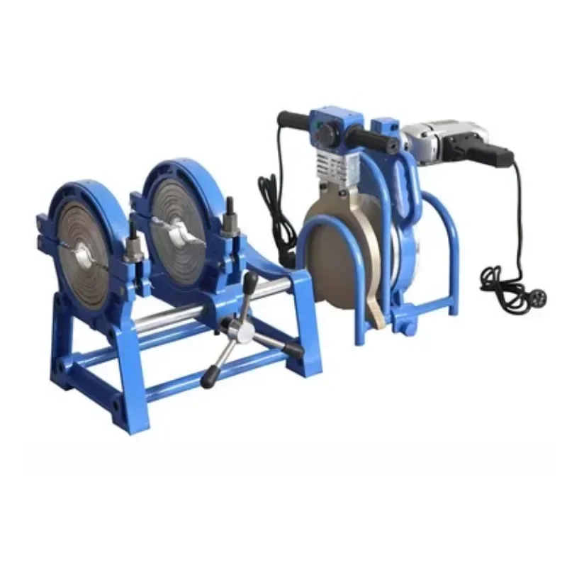 엉덩이 용접 기계 2 링 핸드 푸시 융합 용접 기계 파이프 핫멜트 기계 정밀 PE 엉덩이 융합 용접기/PE63-160