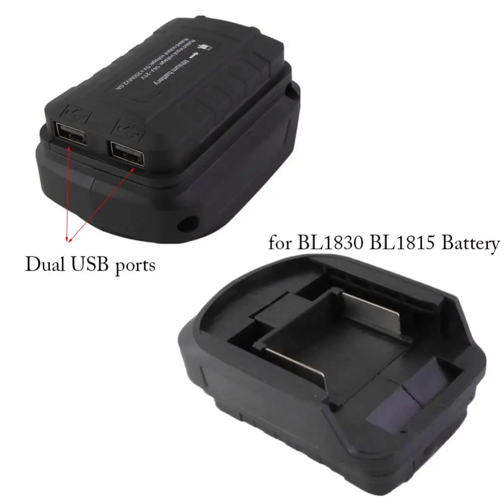 For For Makita 18V Battery Power Adapter USB Charger Converter Portable Mobile Device Tool Accessories