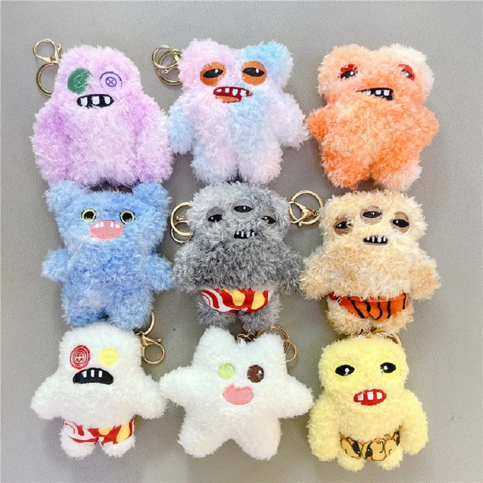 Fuggler Lustige hässliche Zähne Monster Plüschtiere Fugglers Kawaii Taschenanhänger Anhänger Schlüsselanhänger Plüschpuppe Mädchen Geburtstagsgeschenk Spielzeug