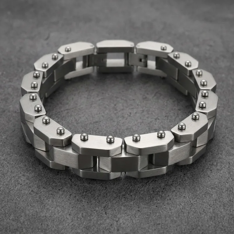 KALEN 11mm Locomotive Individuality Chain Bracelet For Men Stainless Steel 304 Steam Machinery Jewelry - KB118365-KFC