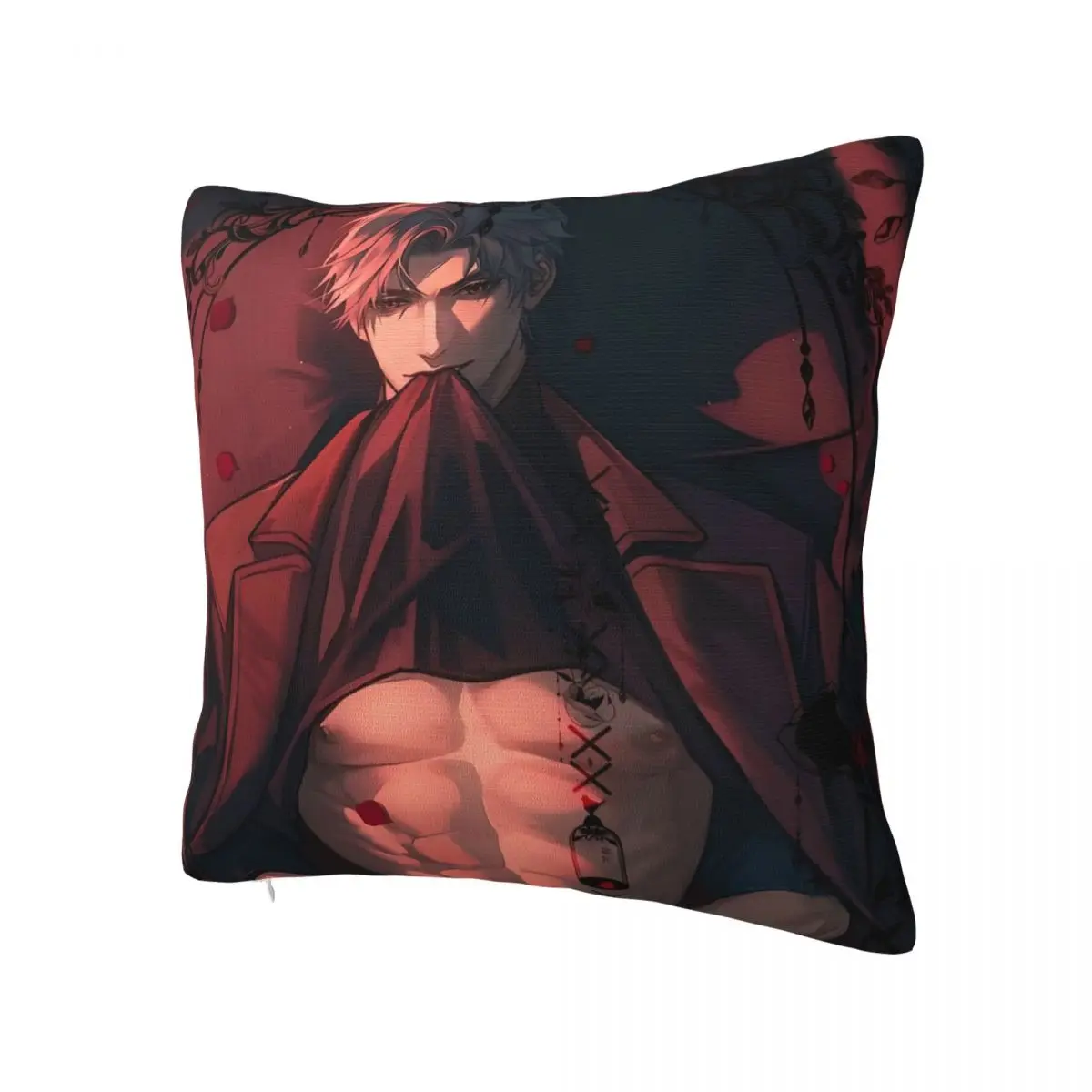 لعبة الحب والمساحة العميقة غطاء وسادة مربع كيس وسادة غطاء الوسادة Kawaii الرسم سادات لحفل زفاف ديكور المنزل #2