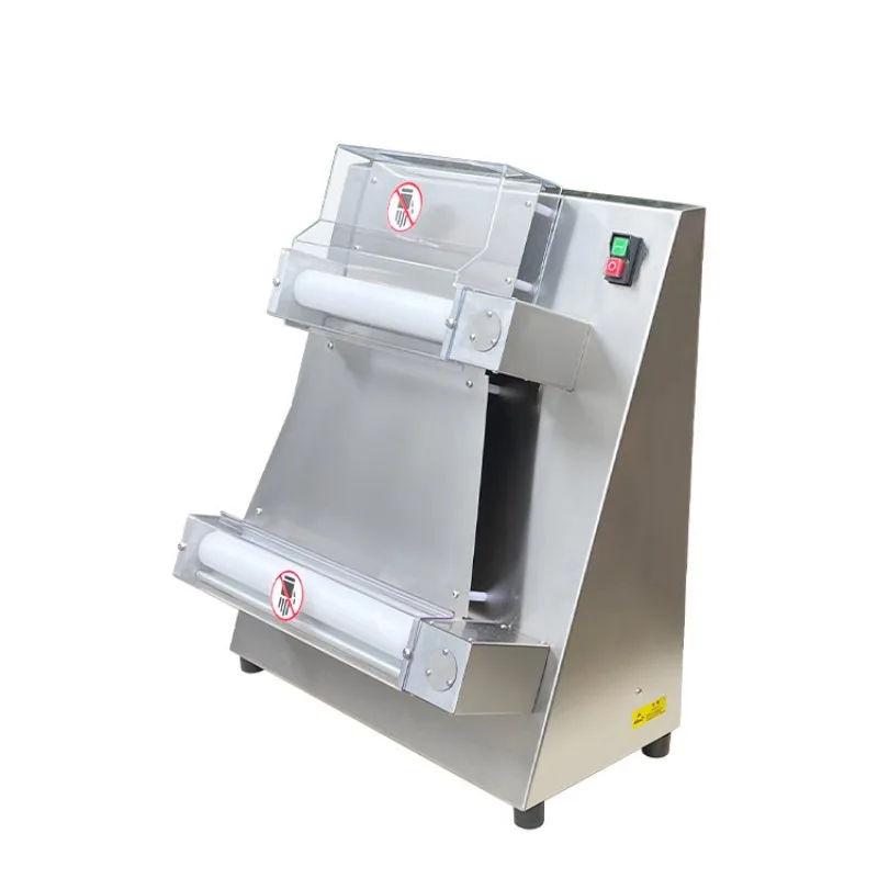 

Stainless steel semi-automatic pizza base forming machine, desktop pizza shaping machine
