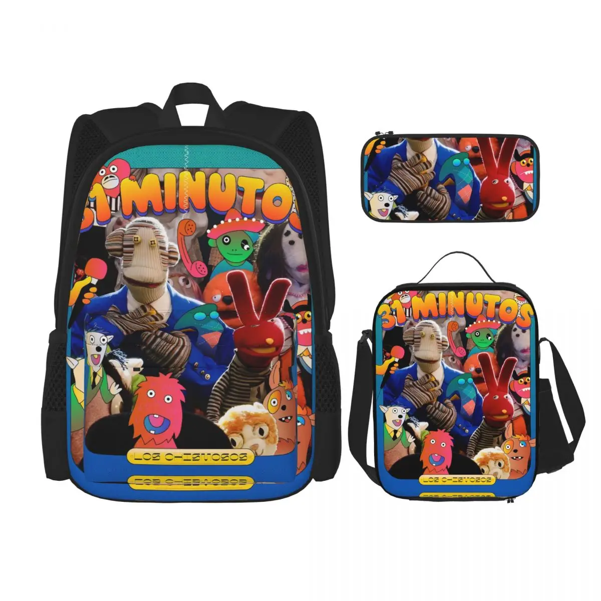 

31-минутный чилийский комедийный рюкзак с 3 видами/набора для студентов, сумка через плечо для ноутбука Tulio Trivino, сумка для обеда, пенал