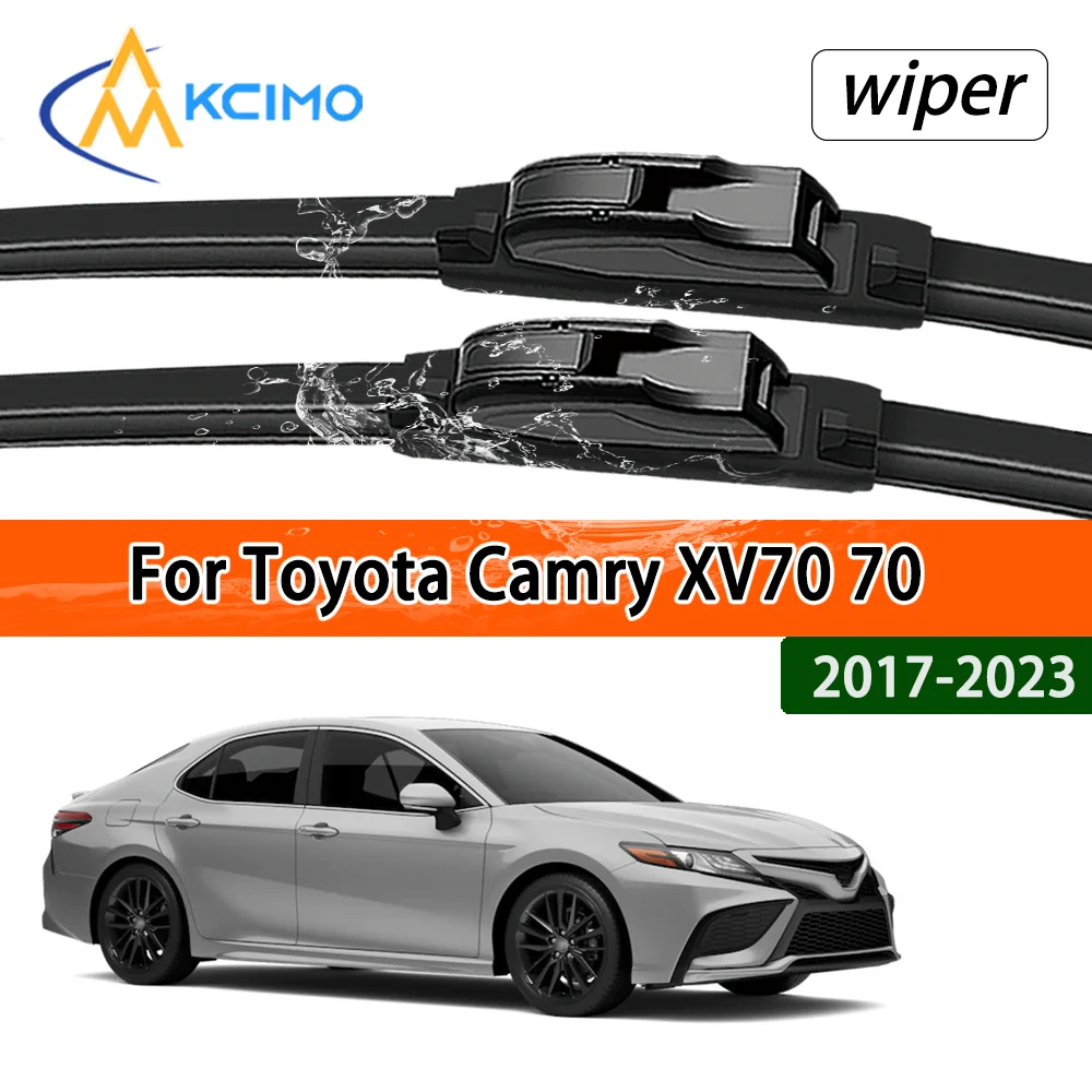 

For Toyota Camry XV70 70 2017-2023 2020 Durable Slient Front Wiper Blades Car Windscreen Windshield Window Wiper Accessories