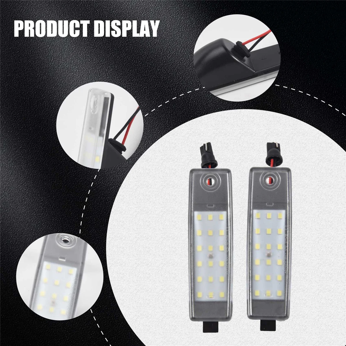 Número de LED branco substituição da placa de luz, acessórios do carro, Hi- H200, 2004-2012