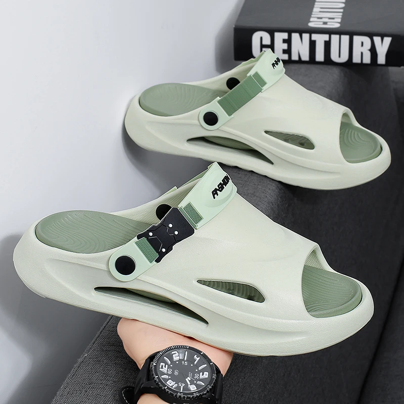 

Men's New Summer Slippers, Comfortable and Lightweight, Dual-Purpose Slippers for Outdoor Wear, Casual Outdoor Beach Sandals