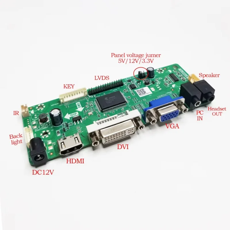 Placa controladora M.NT68676.3 para HB140WX1 N116BGE LP133WH2 LP140WH1 B156XW02 1366X768 LVDS 40P Panel LED HDMI DVI VGA AUDIO