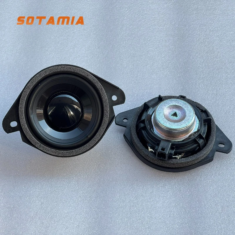 

SOTAMIA 2 шт. 3,5-дюймовые автомобильные среднечастотные динамики 2 Ом 20 Вт для модификации приборной панели, обновление Bluetooth-автомобильной аудиосистемы
