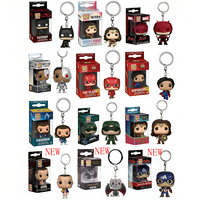 22 Styles Funko Keychain Wonder Woman Superman the Flash Aquaman Arrow Daredevil Cyborg Batman POP Action Figure Collection Toys