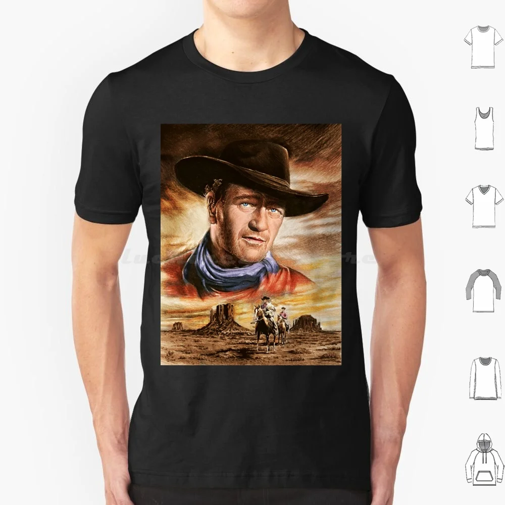 John Wayne T Shirt Big Size 100% Cotton John Wayne Hollywood John Wayne Actor John Wayne Bravo John Wayne Bravo Movie Gun John