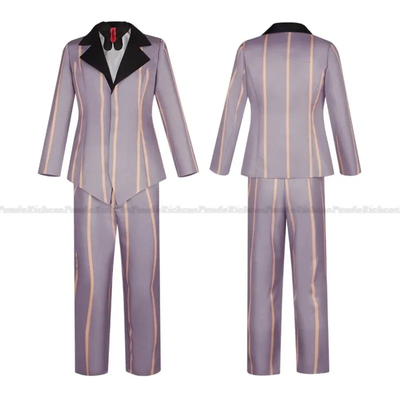 Disfraz de Anime Hazbin Sir Pentious, uniforme de Hotel, traje elegante para hombres, disfraces de Halloween, Carnaval y Navidad, traje con sombrero