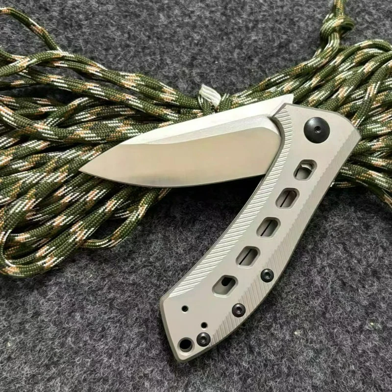 

ZT 0801 Folding Knife TC4 Titanium Handle edc multitool knives utility Daily at home cutting outdoor bushcraft tactical knife