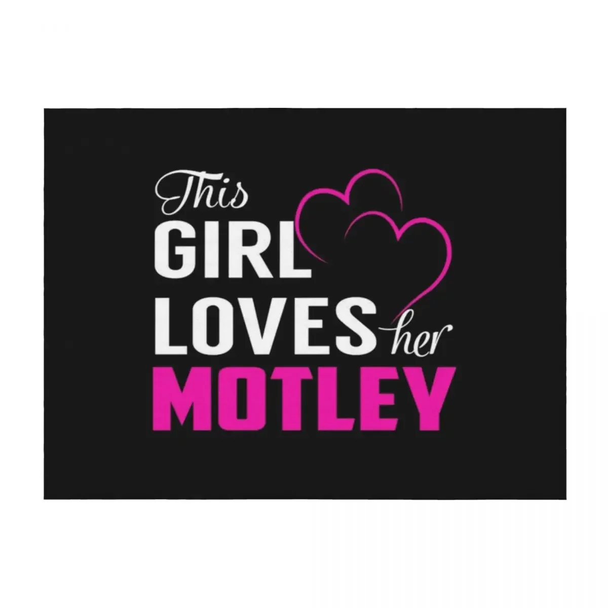 

Motley This Girl Loves Her MOTLEY Throw Blanket Luxury Throw cosplay anime Luxury Thicken Bed linens Blankets