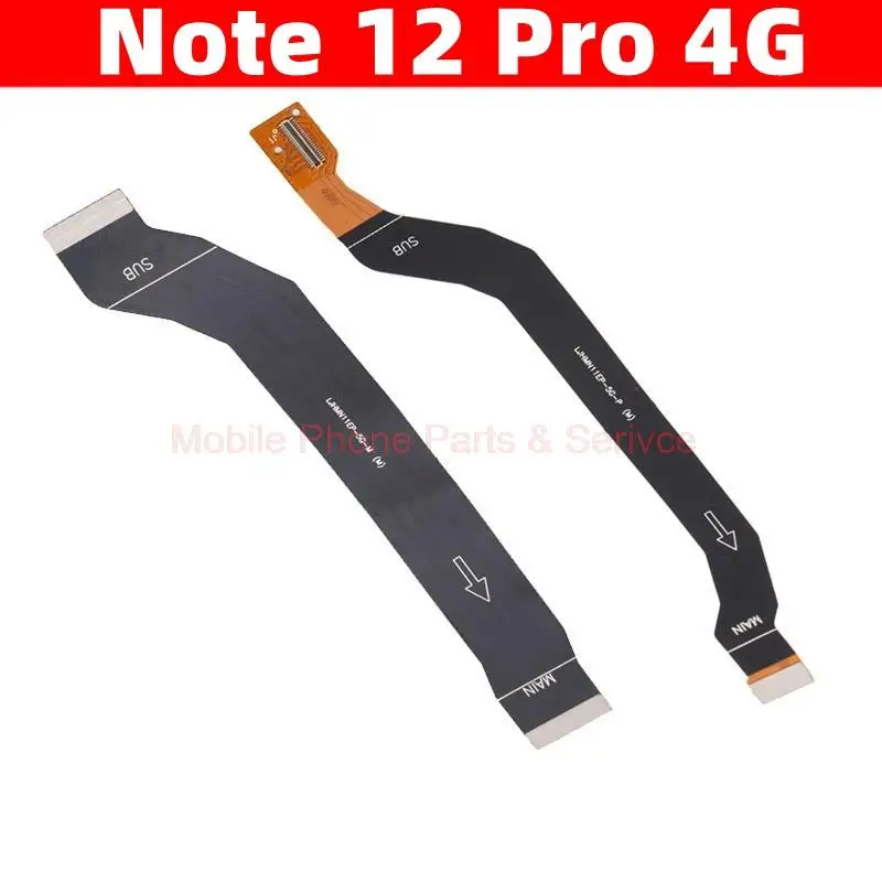 For Xiaomi Redmi Note 12 Pro 4G ‎2209116AG, 2209116AG Motherboard Connector Flex Cable + LCD Display Flex Cable Parts