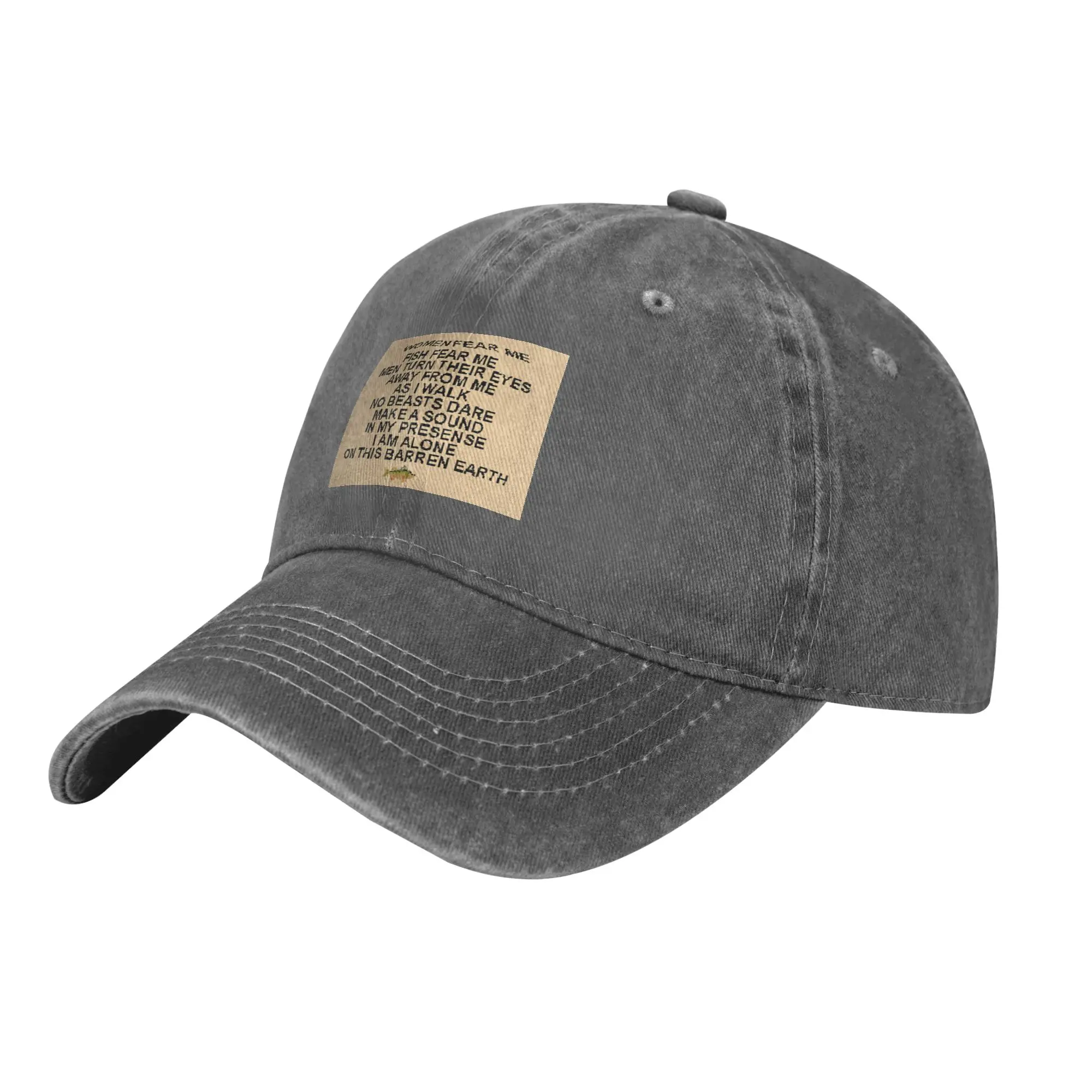 Fashion women fear me baseball cap  Covering Face Without Makeup Snapback Cap