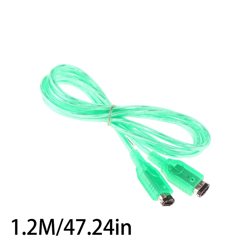 1.2m Transparent Green 2 Player Online Link Cable For GBA SP Connect Cable For Gameboy Advance SP Game Console