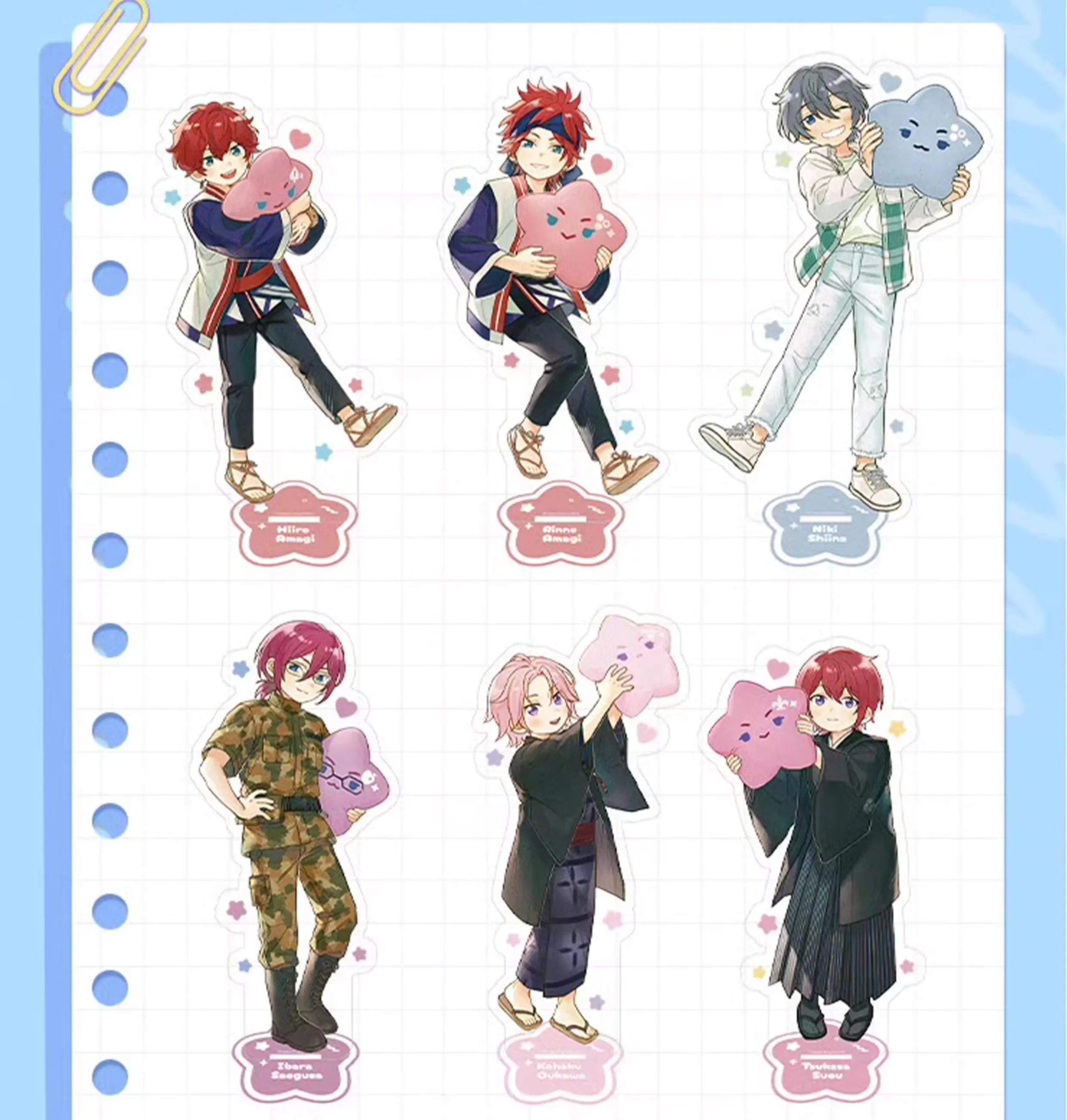Ensemble Stars あんさんぶるスターズ! Amagi Hiiro Hidaka Hokuto Sena Izumi Suou Tsukasa Childhood Treasure Pop-up Stand