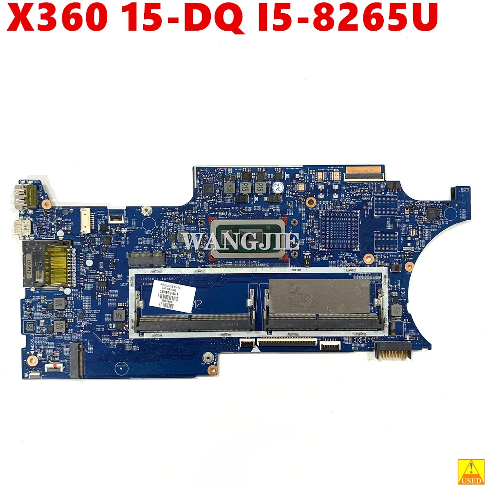 

L50972-001 L50972-601 18798-1 448.0GF06.0011 For HP Envy X360 15-DQ Laptop Motherboard SRFFX I5-8265U CPU DDR4