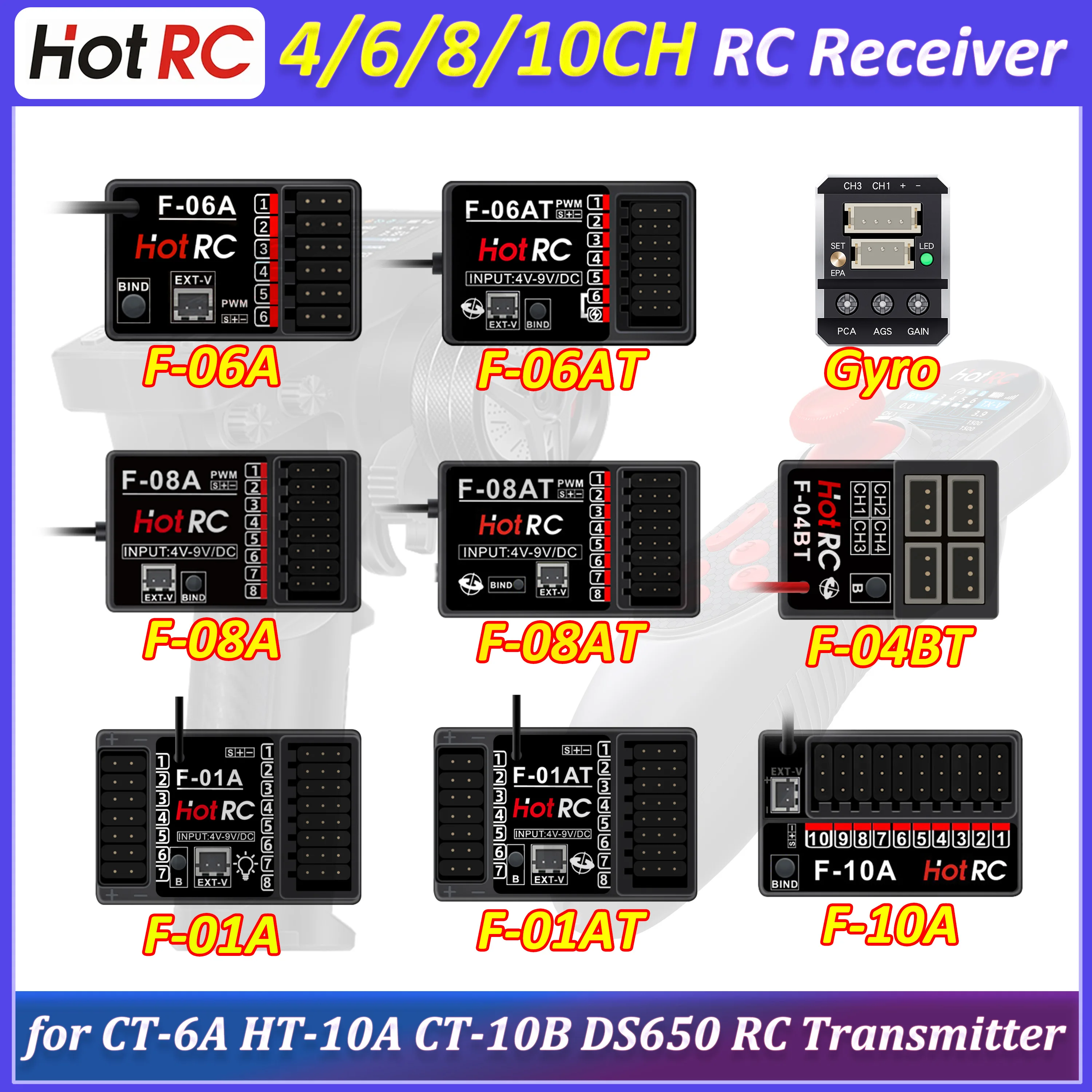 Hotrc 4/6/8/10CH 2.…