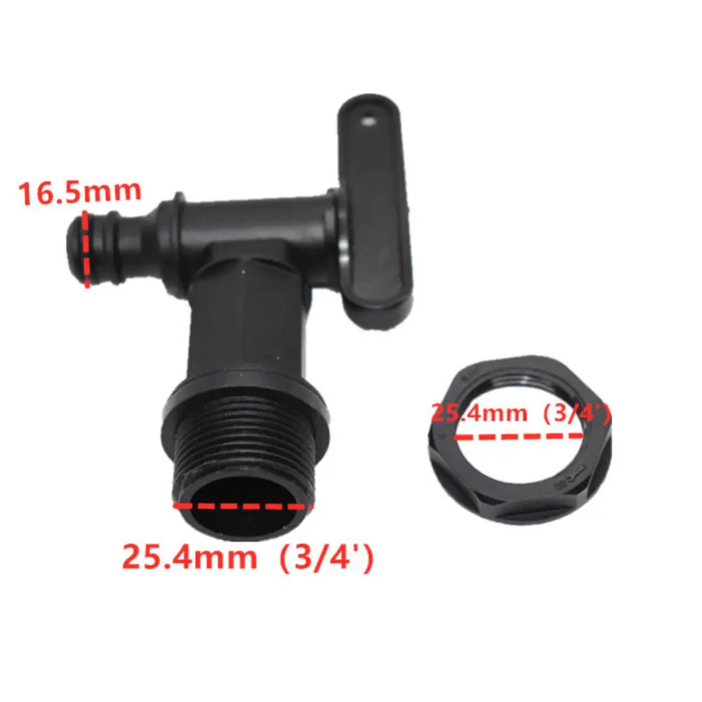 Replacement IBC Barrel Water Butt Tap Rain Barrel Water Tank 3/4in Faucet Garden Water Barrel Water Tank Spout Valve