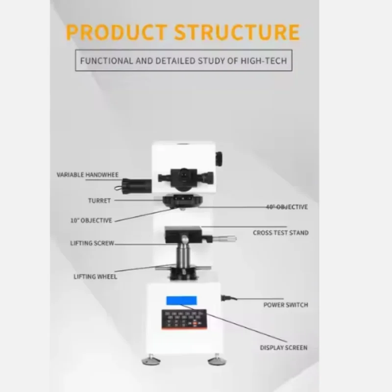 ST1Z Digital Hardness Measuring Automatic Loading Desktop Micro Vickers Hardness Tester