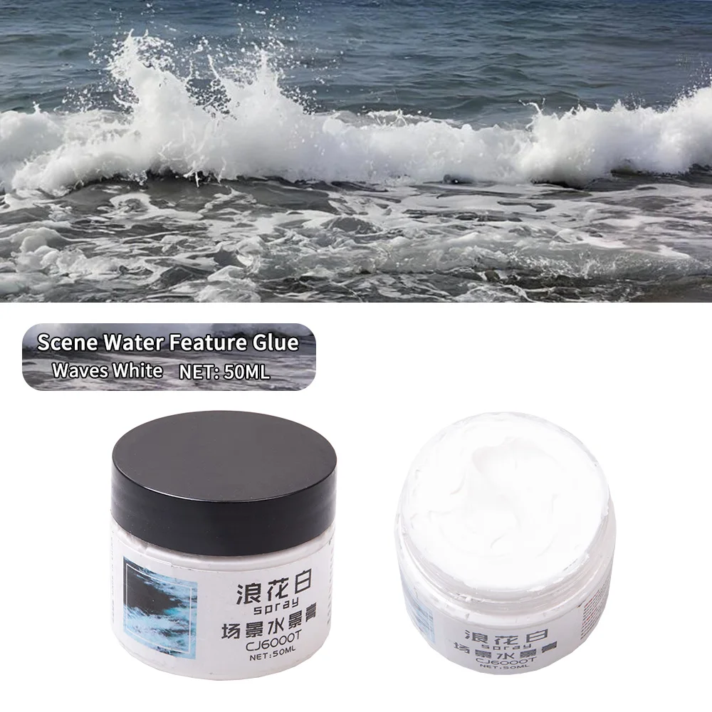 Diy Model Making Waterscape Paste Rivers/Oceans/Lakes/Static Simulated Water Effect Cream Scene Making Materials Diorama 50ML