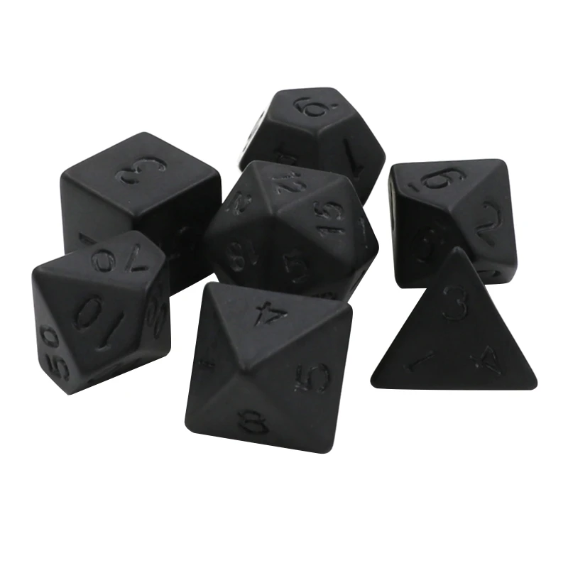 7Pcs/pack Acrylic D4 D6 D8 D10 D12 D20 Game Props Educational Digital Dices Dropshipping