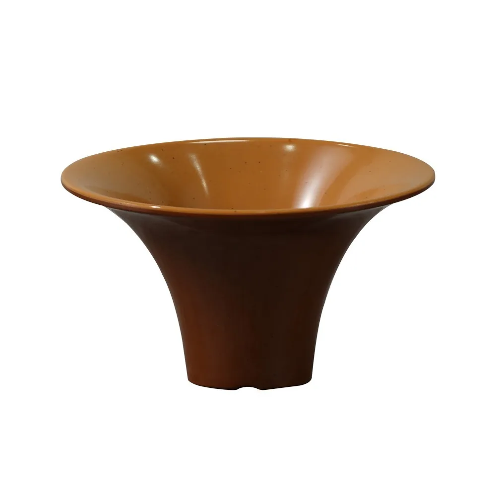 Melamine Slanted Mouth Bowl Large Capacity Durable Vegetable Platter Sasebo Ice Plate Stackable Hot Pot Dish Plate Home Dessert