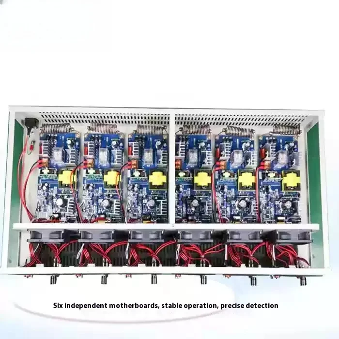 Battery Tester, Lithium Ni-MH Lead-Acid Battery Capacity Test/Repair 6 Channels Charge and Discharge Integrated Machine SF100-6