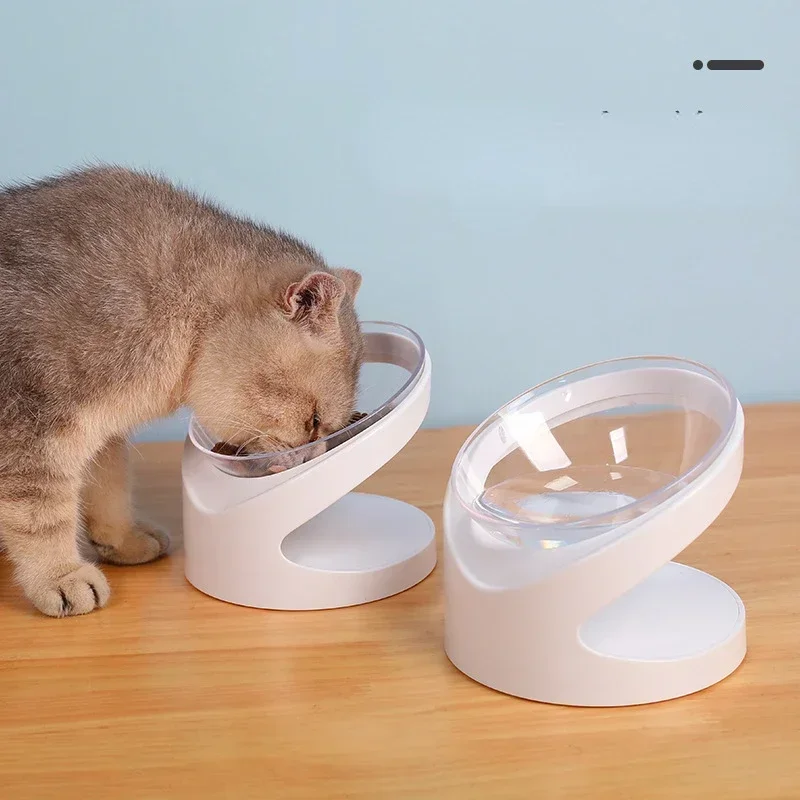 Cat Bowl High Foot Dog Bowl Neck Protector Cat Pet Food Water Bowl Anti-overturning Binaural Pet Feeding Cup Pet Feeder