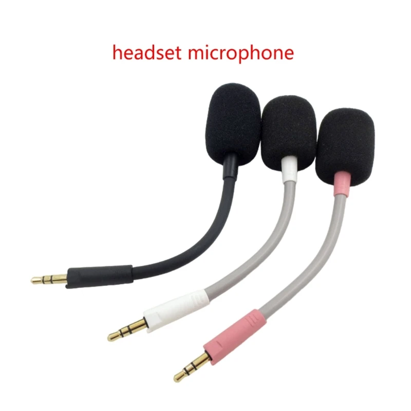 Microphones Replacement Mic for Gamings Headsets, Detachable Headphones Mic Boom 896C