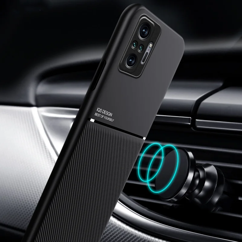 For Xiaomi Poco M5S Case Leather Magnetic Car Holder Stand Plate Phone Case For Poco M5S 4G M5 S M5S 6.43 Silicone Back Cover