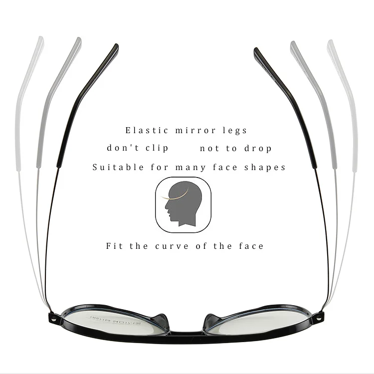 KJDCHD Fashion Aviator Photochromic Prescription Glasses Pilot Acetate Frame Progressive Optical Eyeglass for Women Men