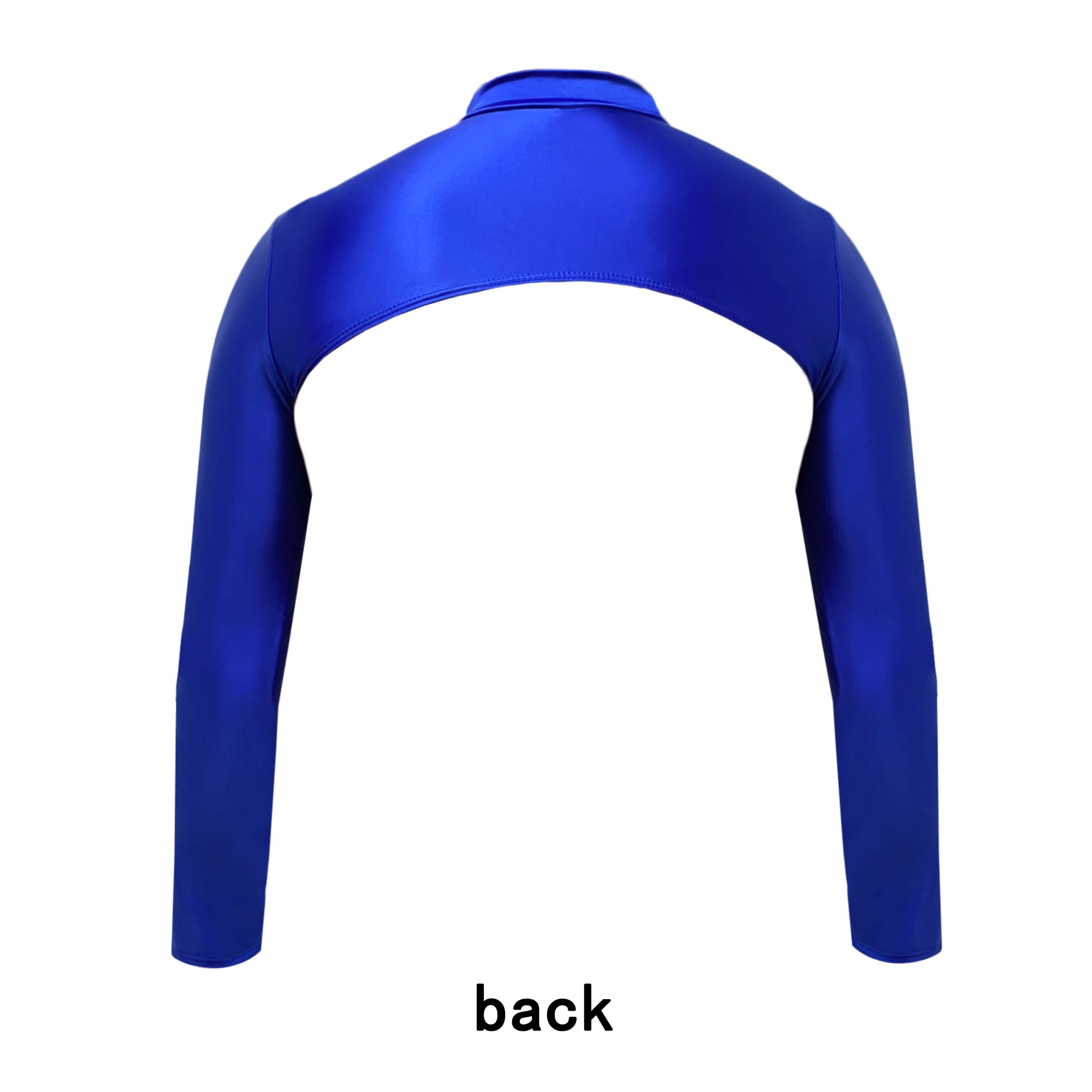 XClocKNYoung satin glossy top oil glossy decoration random mix and match Long sleeved high neck Yoga leisure beach swimsuit