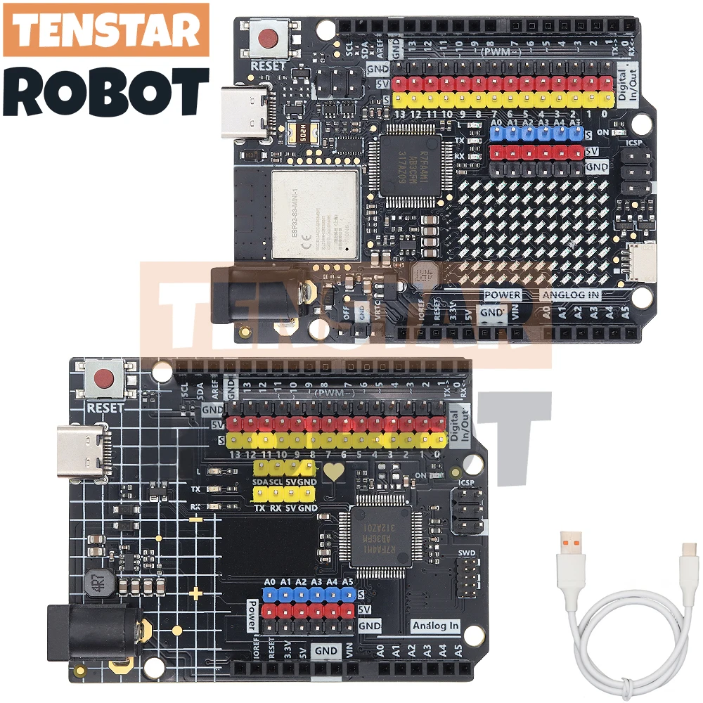 UNO R4 Minima Type-C USB ESP32-S3 WIFI Edition Development Board Compatible Programming Learning Controlle