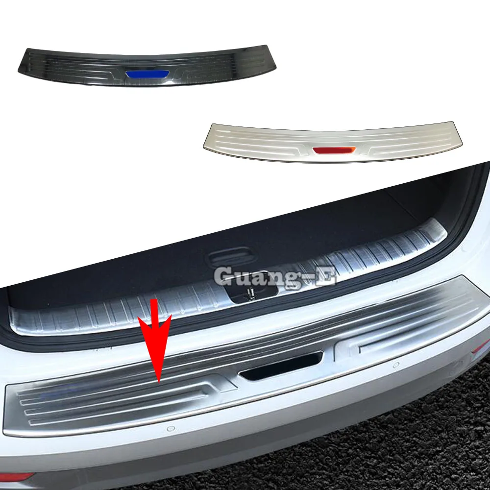

Car External Rear Bumper Trunk Trim Frame Cover Detector Stainless Steel Plate Pedal 1PCs For Hyundai Tucson 2019 2020 2021