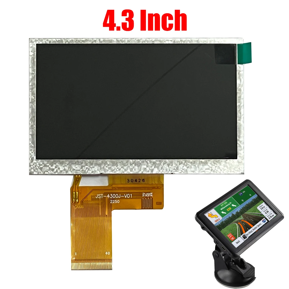 شاشة عرض TFT LCD 4.3 بوصة 40 دبابيس HD 480x272 شاشة بديلة لإصلاح مشغل فيديو السيارة وشاشات السيارات