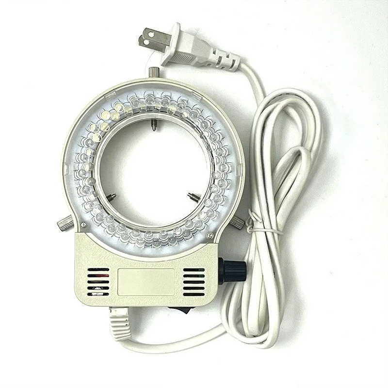 63mm 56 LED Ring Light for Stereo Microscope Adjustable Supplementary Lamp US EU Plug Industrial Maintenance Observation